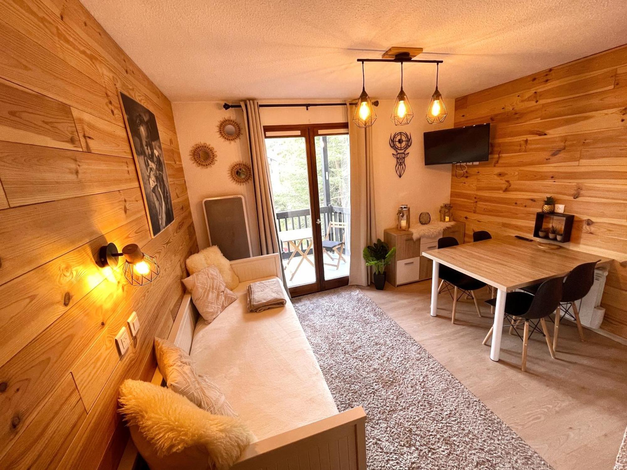Chalereux Studio A La Montagne Auron Exteriör bild